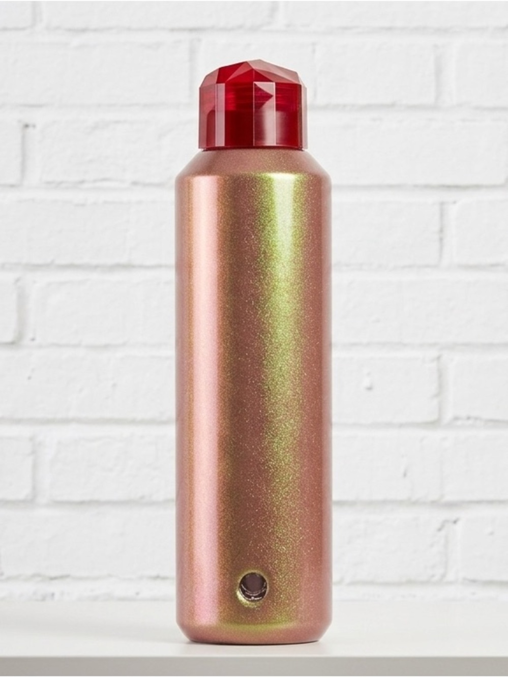 NWT Starbucks Winter 2022 Iridescent Red Green Stainless Steel Water Bottle 20oz